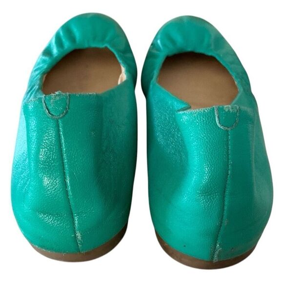 J. Crew Green Cece Ballet Flats w 1” Hidden Lift MI Italy 9.5 - Picture 4 of 8
